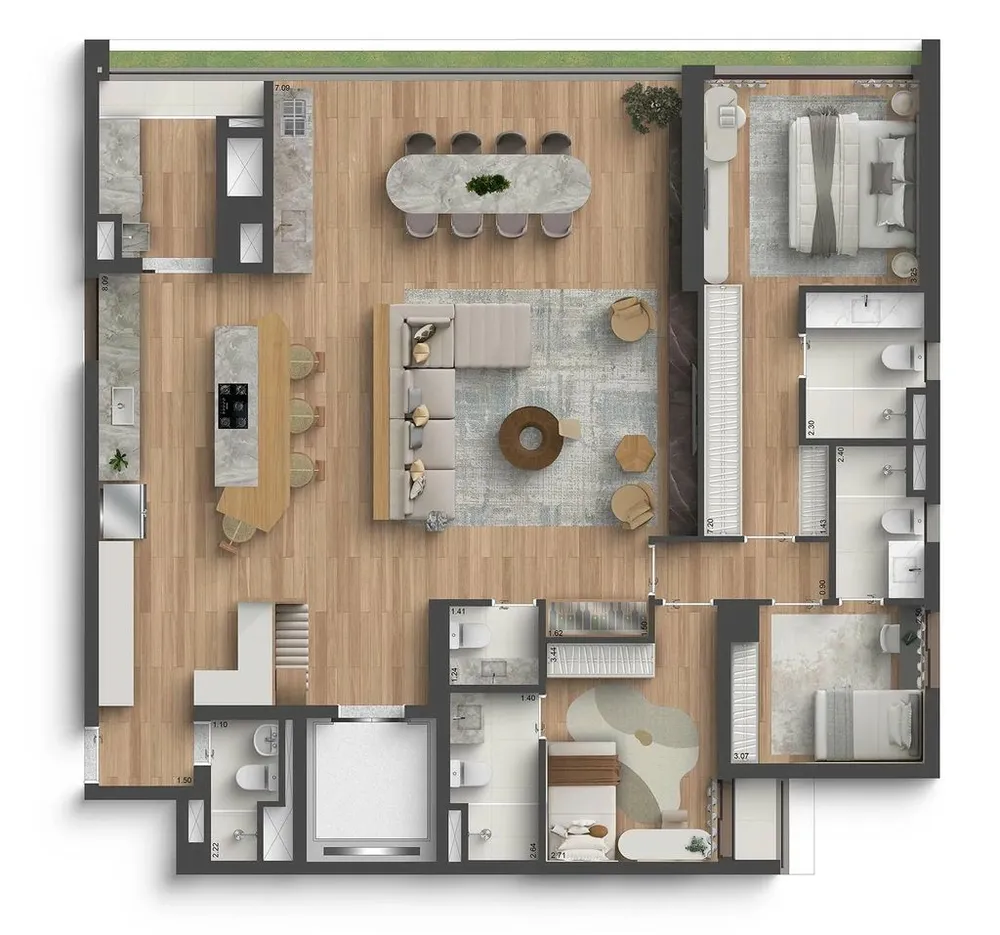 Cobertura, 4 quartos, 395 m² - Foto 10