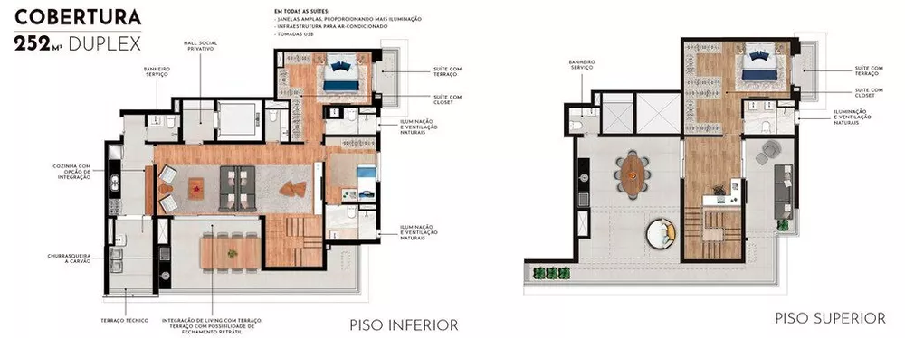 Cobertura, 3 quartos, 252 m² - Foto 8