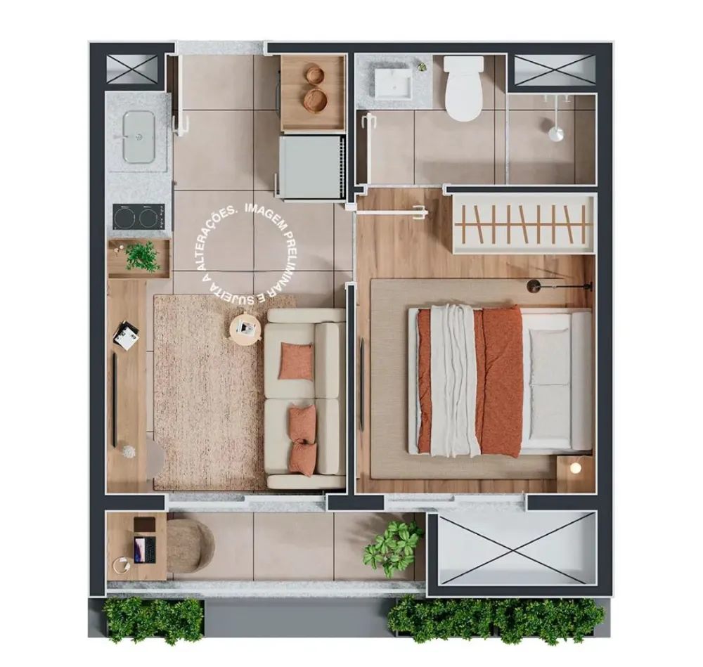 Apartamento, 1 quarto, 27 m² - Foto 5