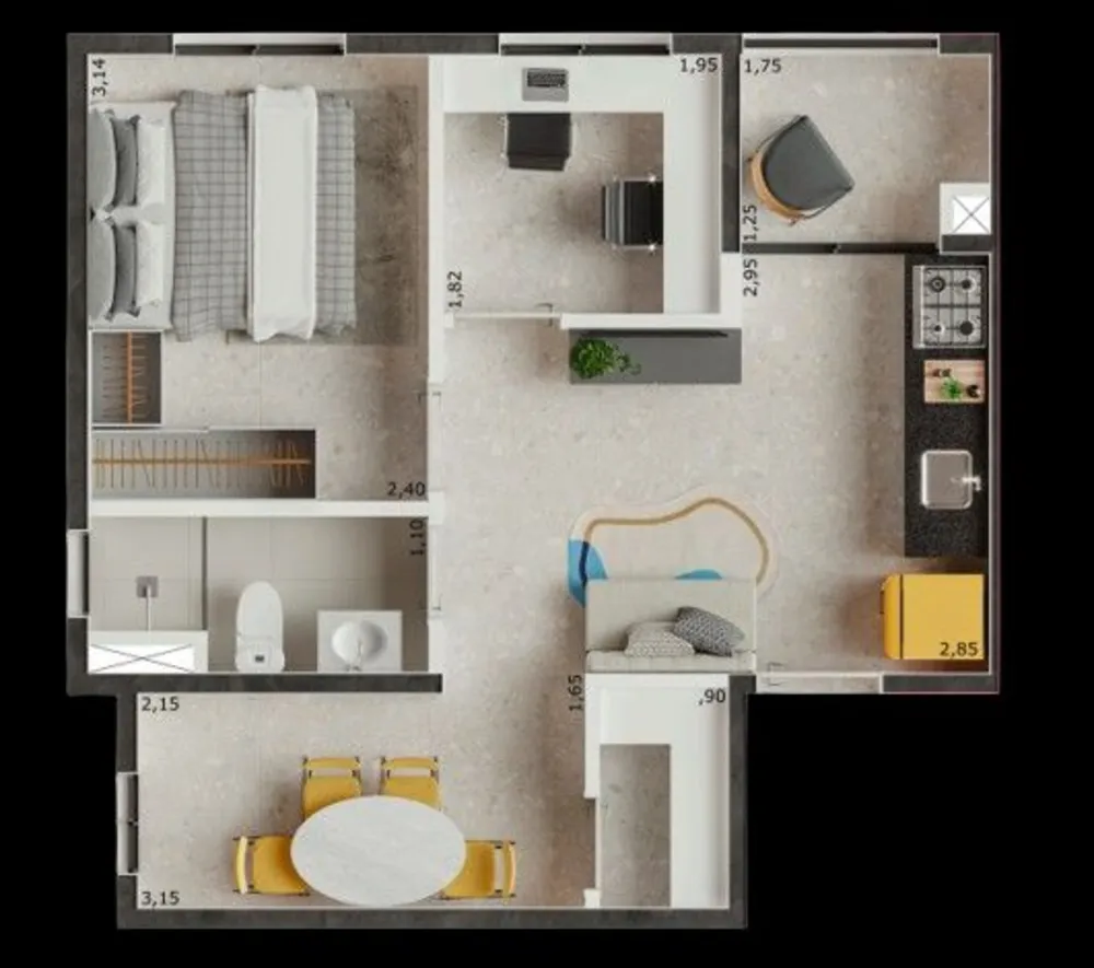 Apartamento, 2 quartos, 53 m² - Foto 5