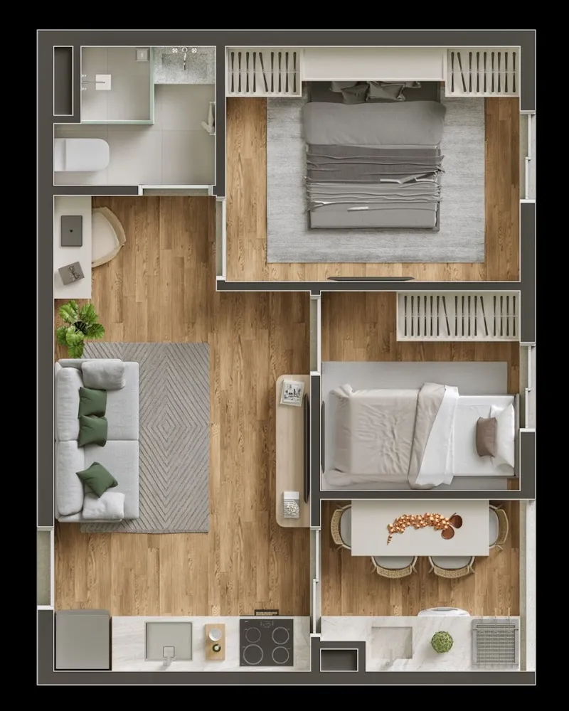 Apartamento, 2 quartos, 71 m² - Foto 7