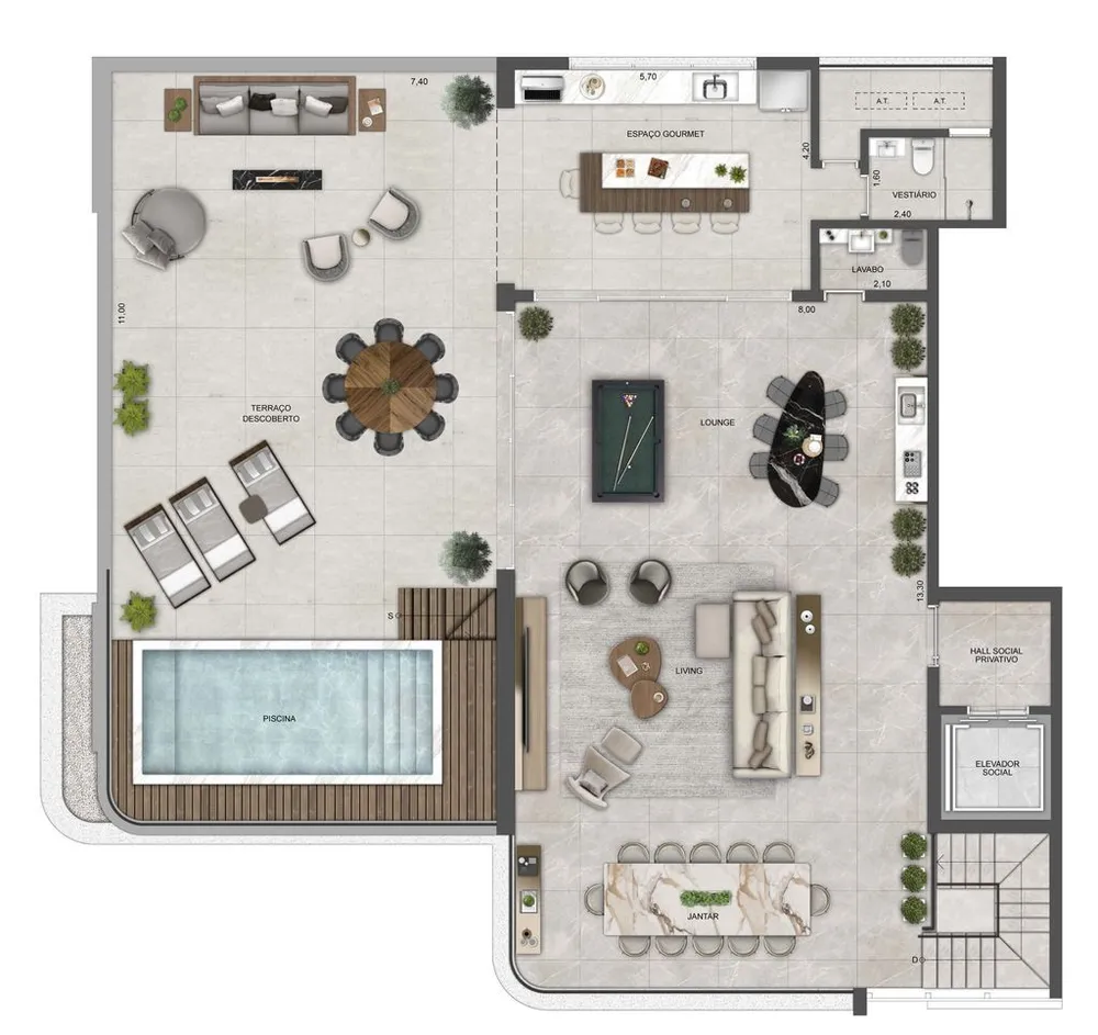 Apartamento, 4 quartos, 290 m² - Foto 3