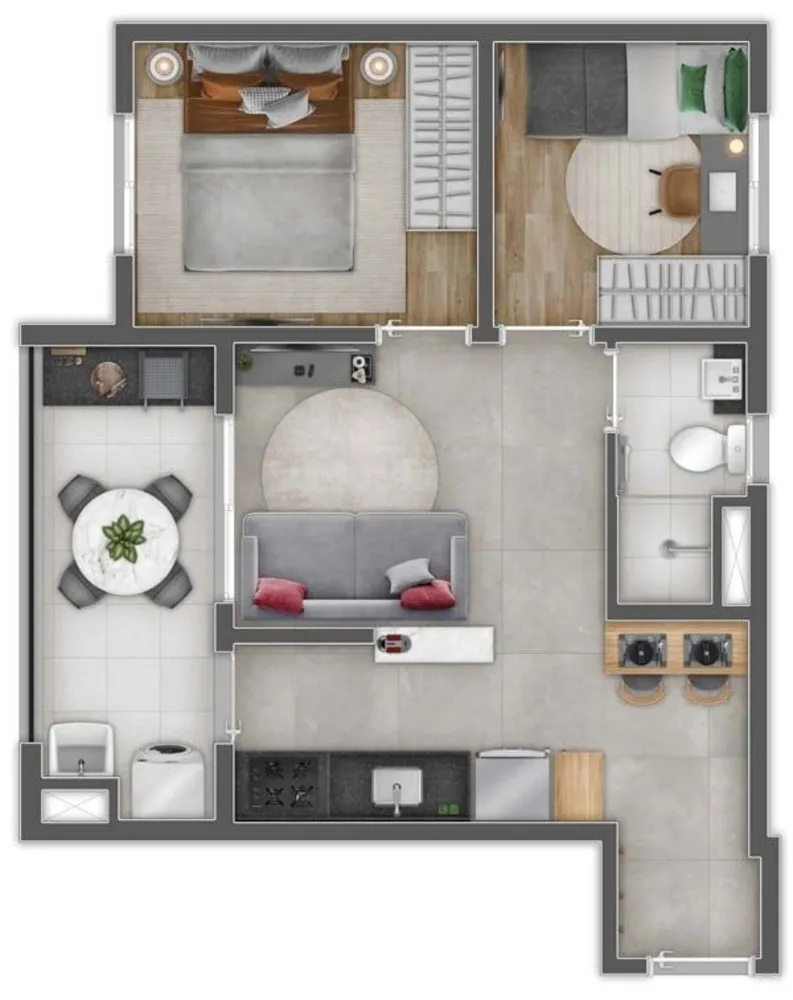 Apartamento, 1 quarto, 28 m² - Foto 1