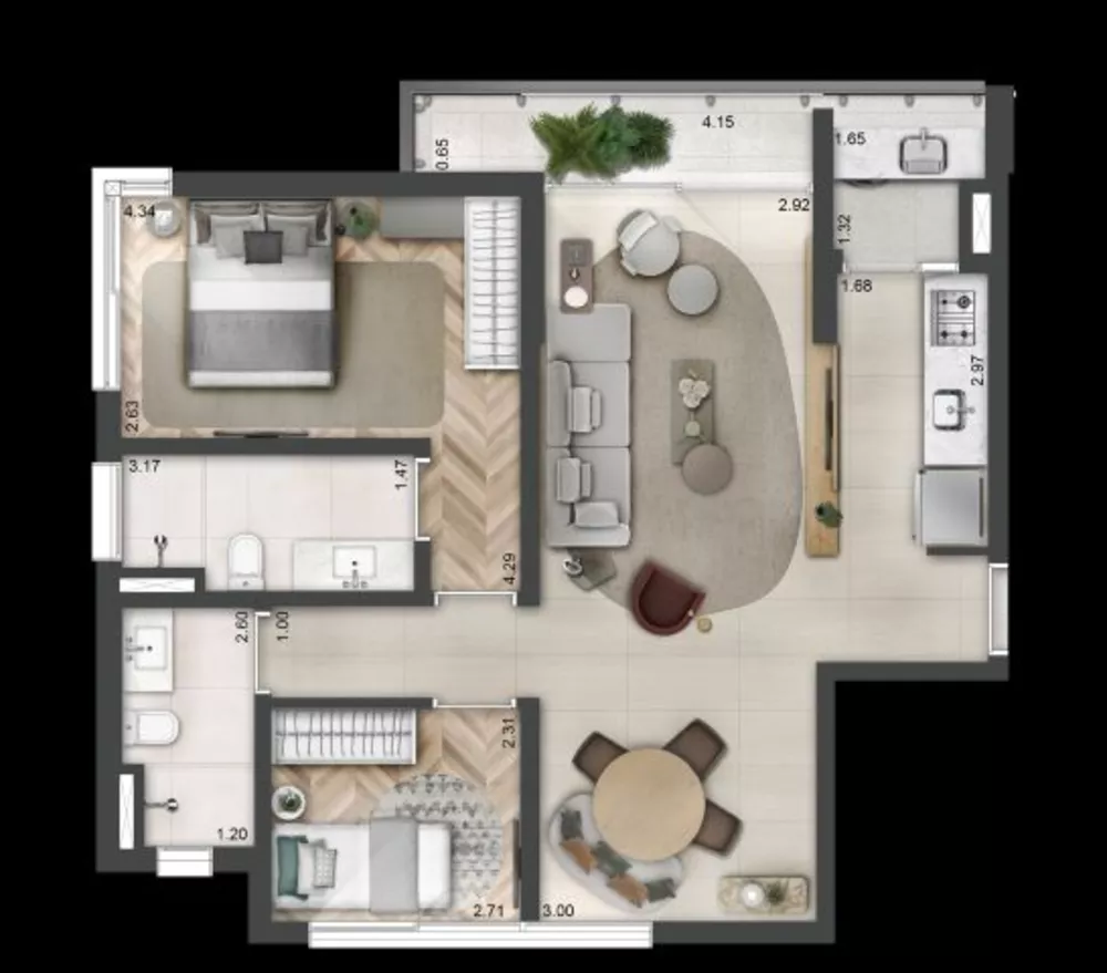 Cobertura, 3 quartos, 221 m² - Foto 6