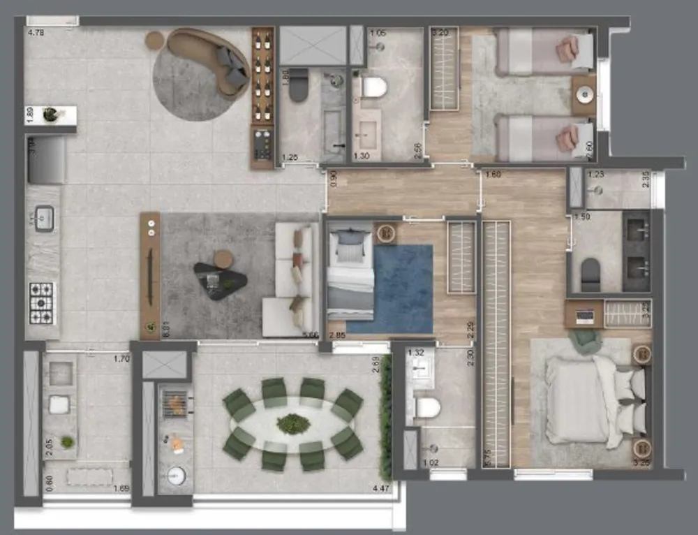 Apartamento, 3 quartos, 81 m² - Foto 12