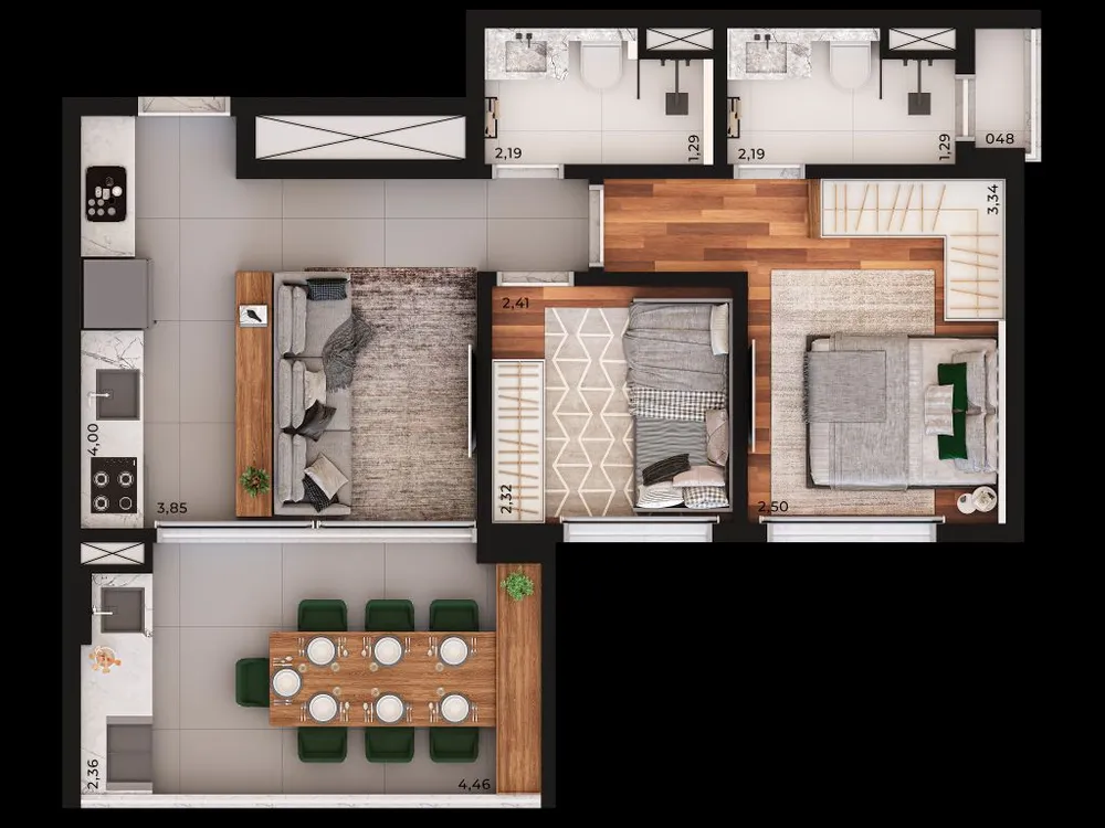 Apartamento, 1 quarto, 37 m² - Foto 11