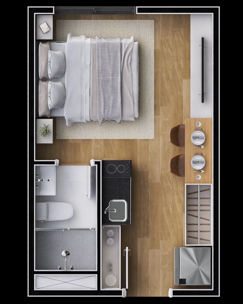 Kitnet-Studio, 17 m² - Foto 12