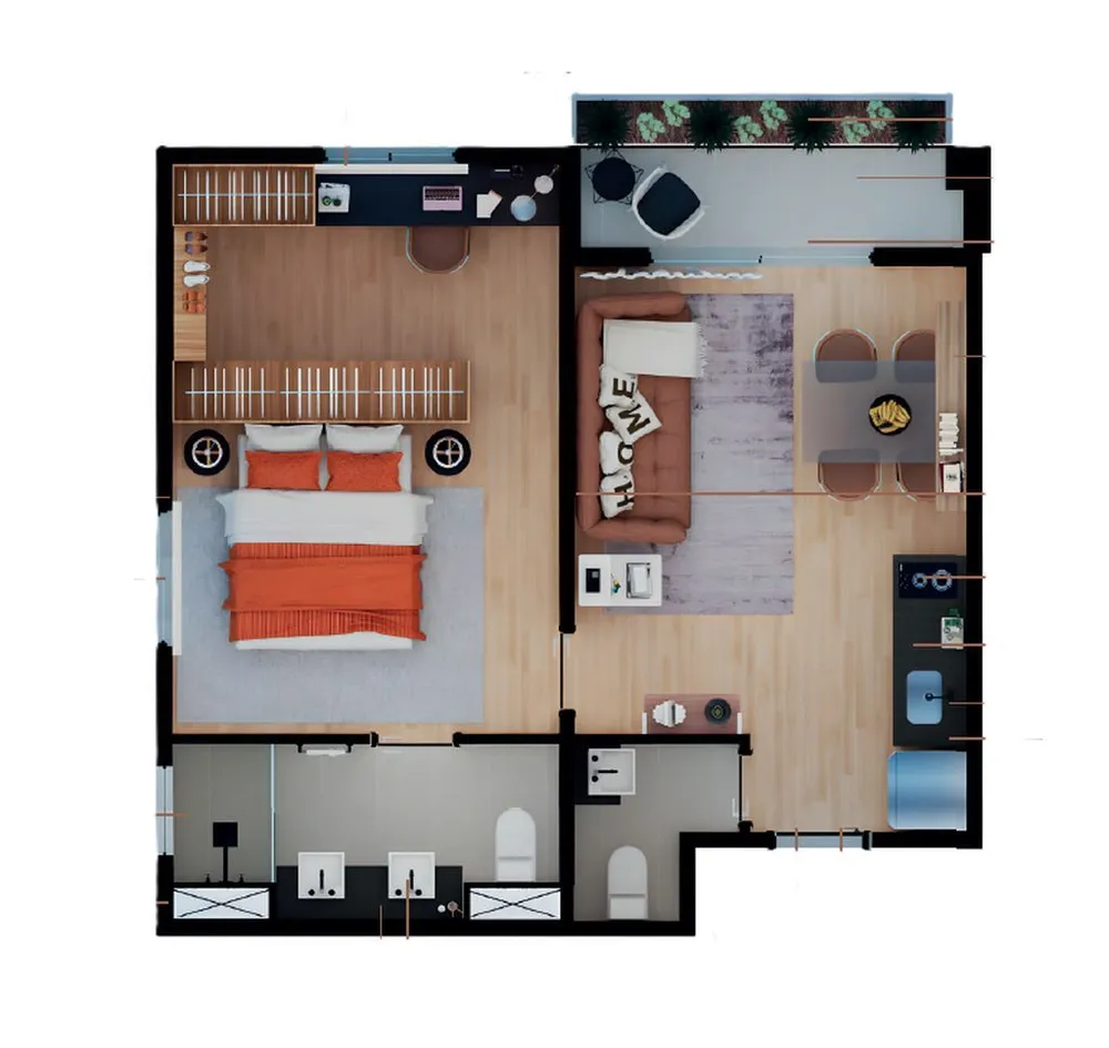 Kitnet-Studio, 23 m² - Foto 3
