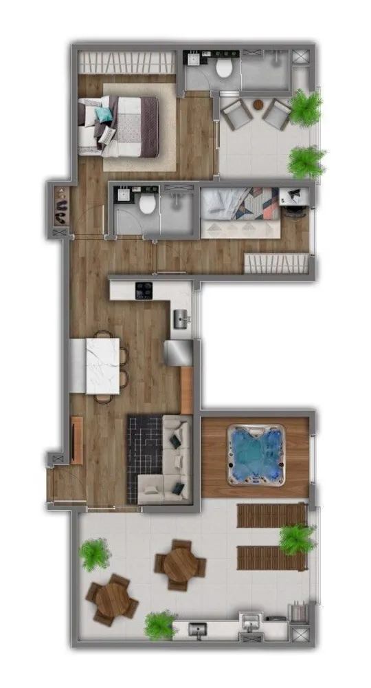 Apartamento, 2 quartos, 44 m² - Foto 7
