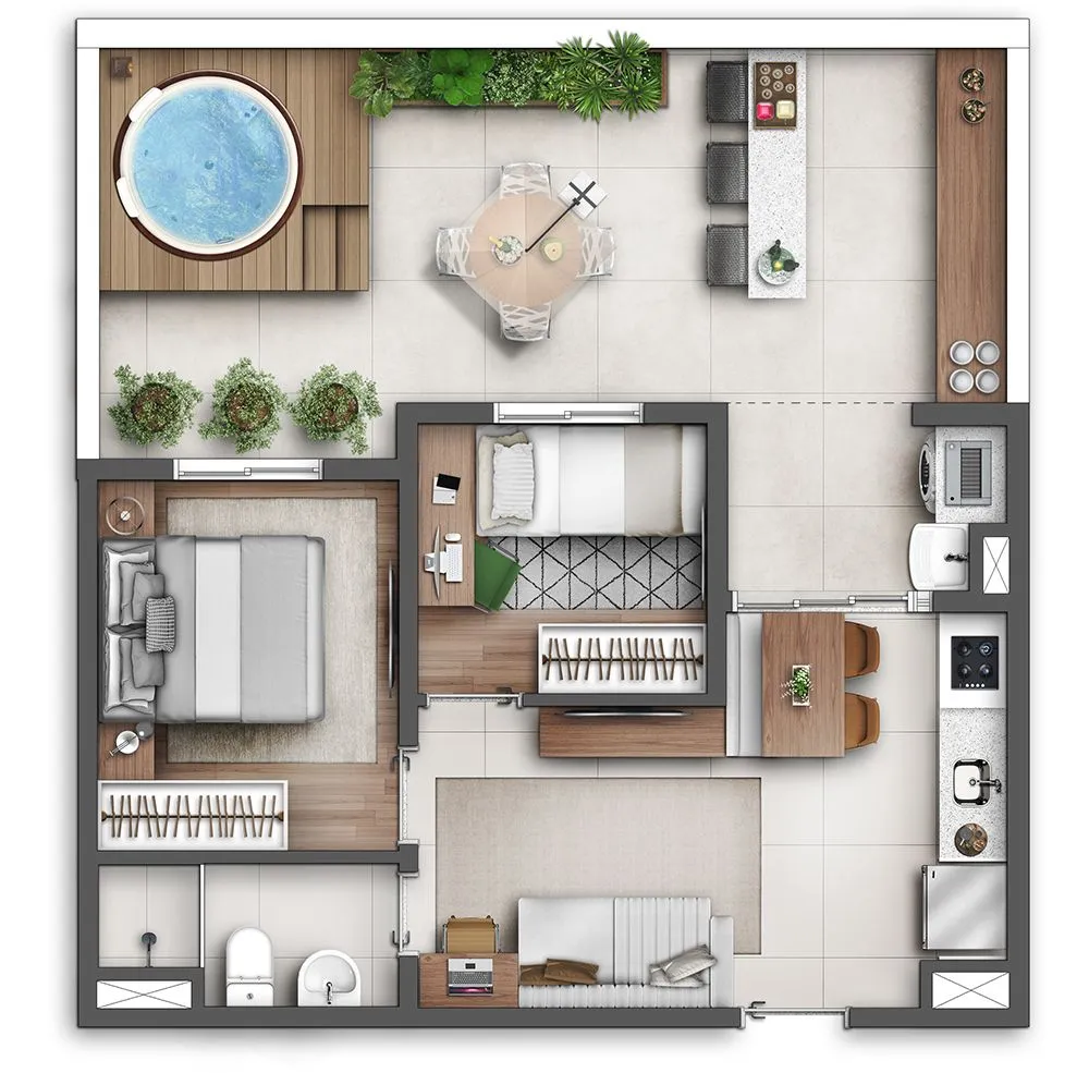 Apartamento, 2 quartos, 66 m² - Foto 8