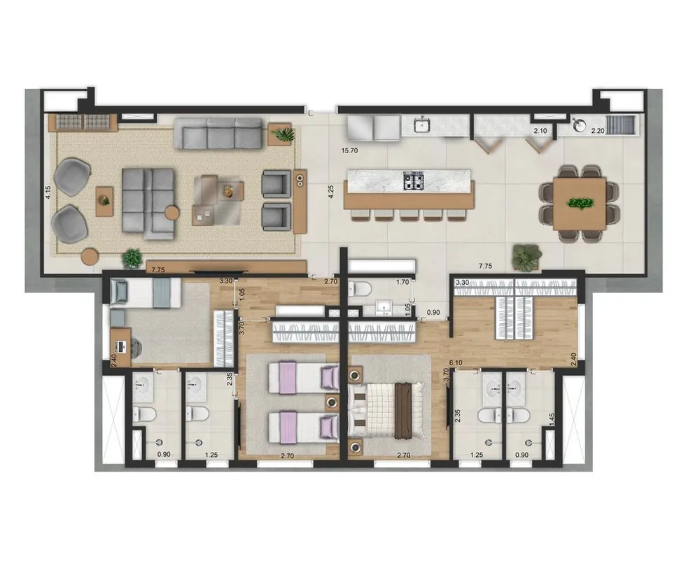 Apartamento, 2 quartos, 67 m² - Foto 9