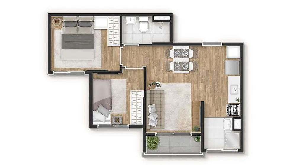 Apartamento, 2 quartos, 37 m² - Foto 9