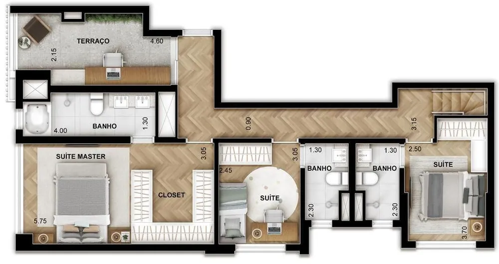 Apartamento, 3 quartos, 124 m² - Foto 10