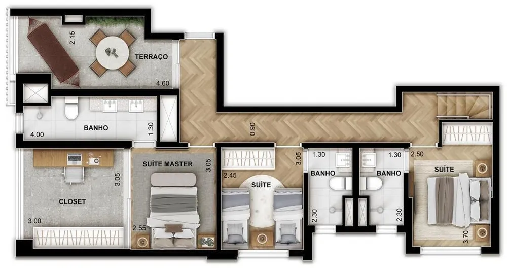 Apartamento, 3 quartos, 124 m² - Foto 4