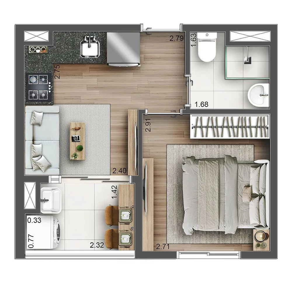 Cobertura, 3 quartos, 108 m² - Foto 12