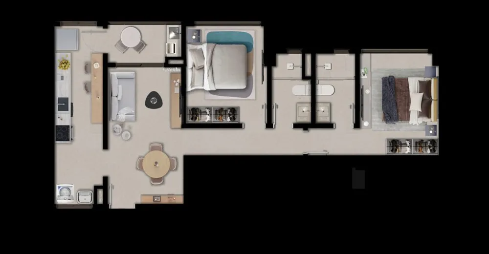 Kitnet-Studio, 29 m² - Foto 1