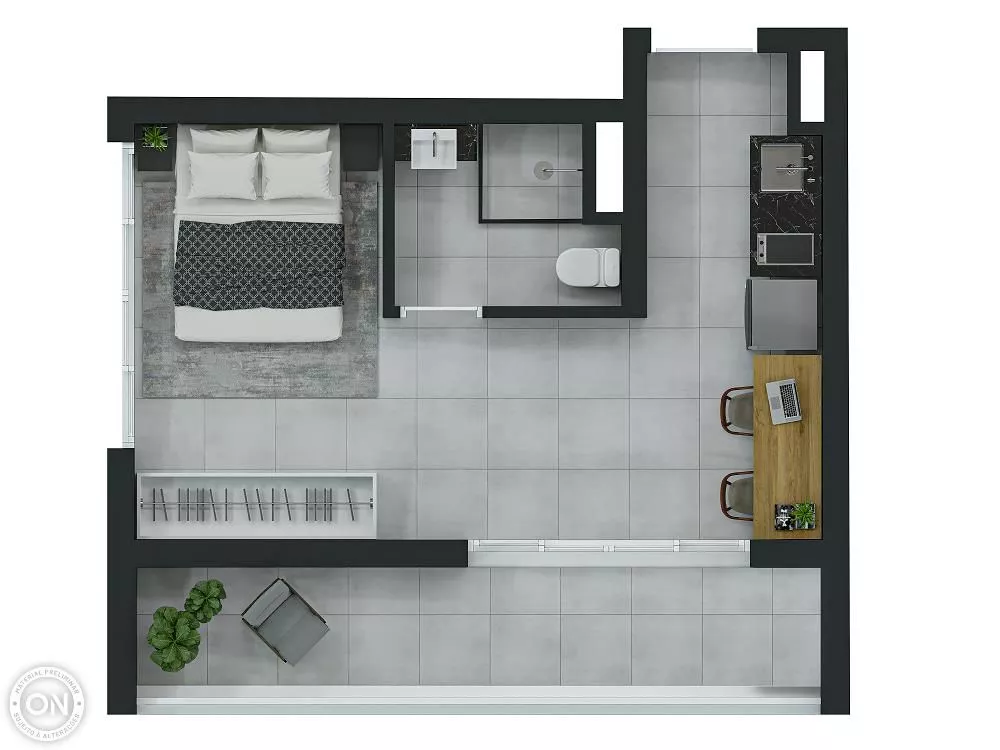 Kitnet-Studio, 17 m² - Foto 7