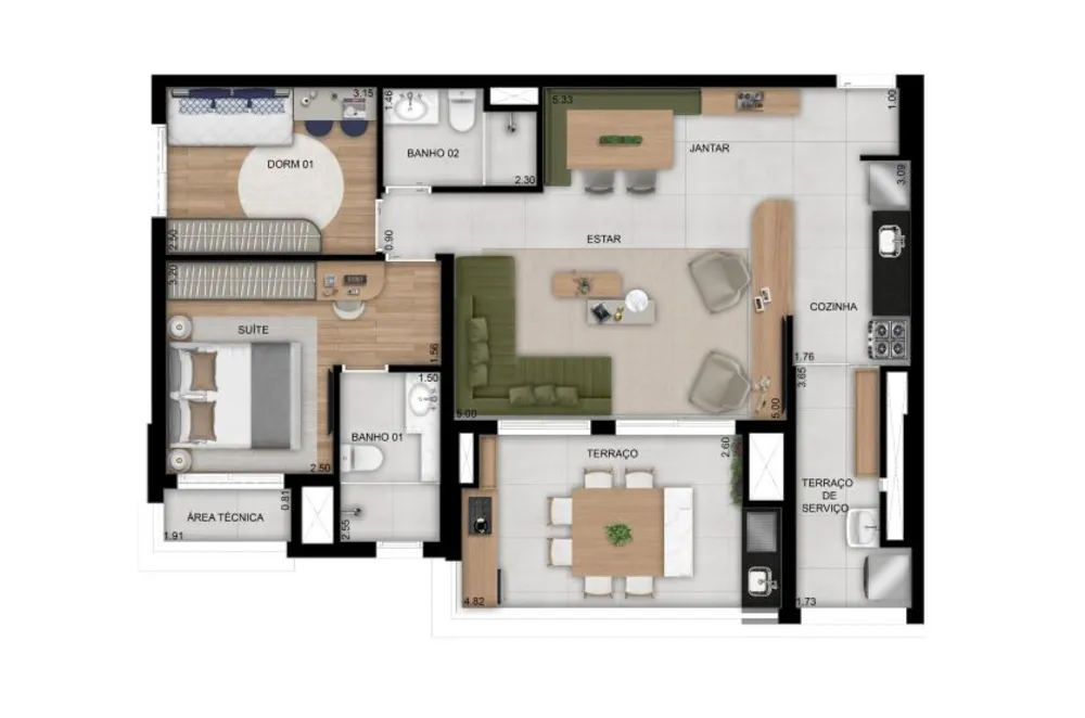 Apartamento, 2 quartos, 58 m² - Foto 10