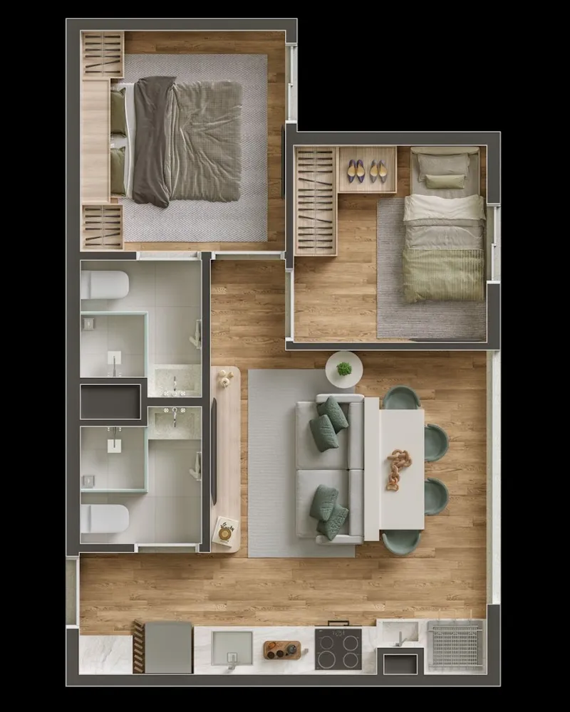 Apartamento, 2 quartos, 42 m² - Foto 8