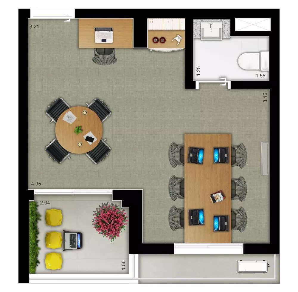 Sala-Conjunto, 28 m² - Foto 7