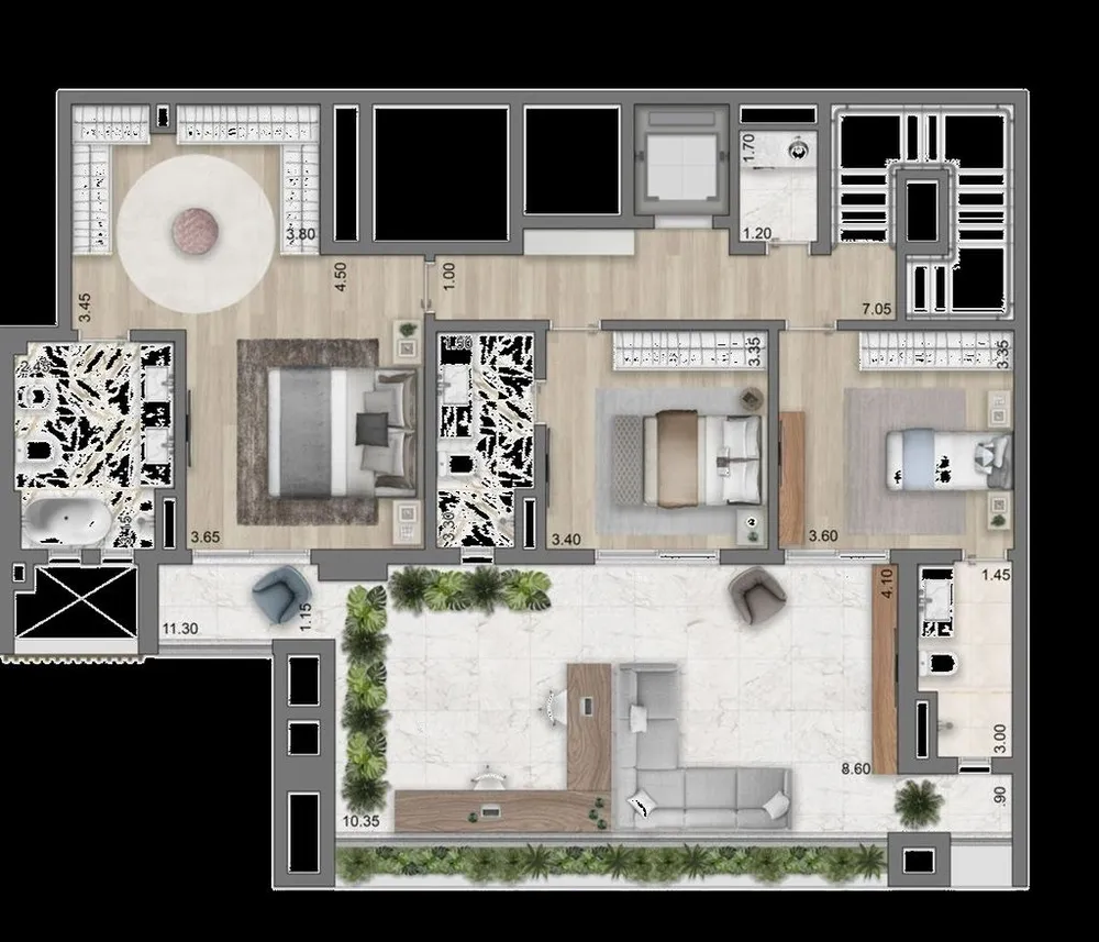 Apartamento, 3 quartos, 323 m² - Foto 6