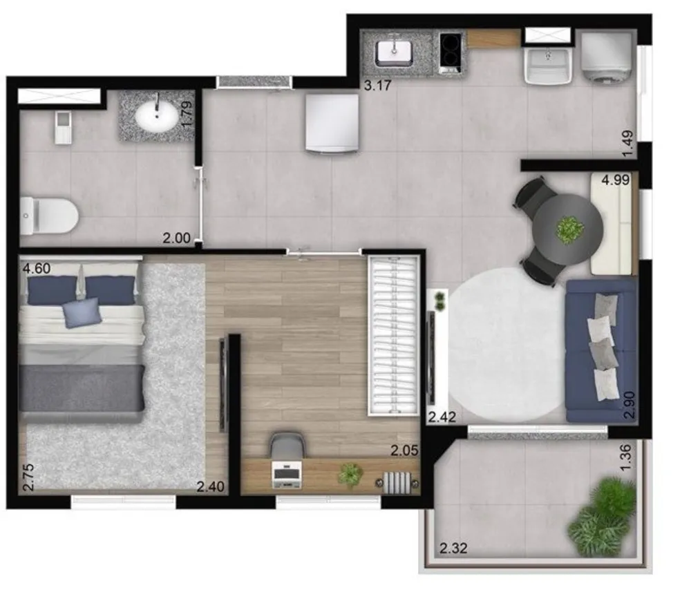 Apartamento, 2 quartos, 40 m² - Foto 16