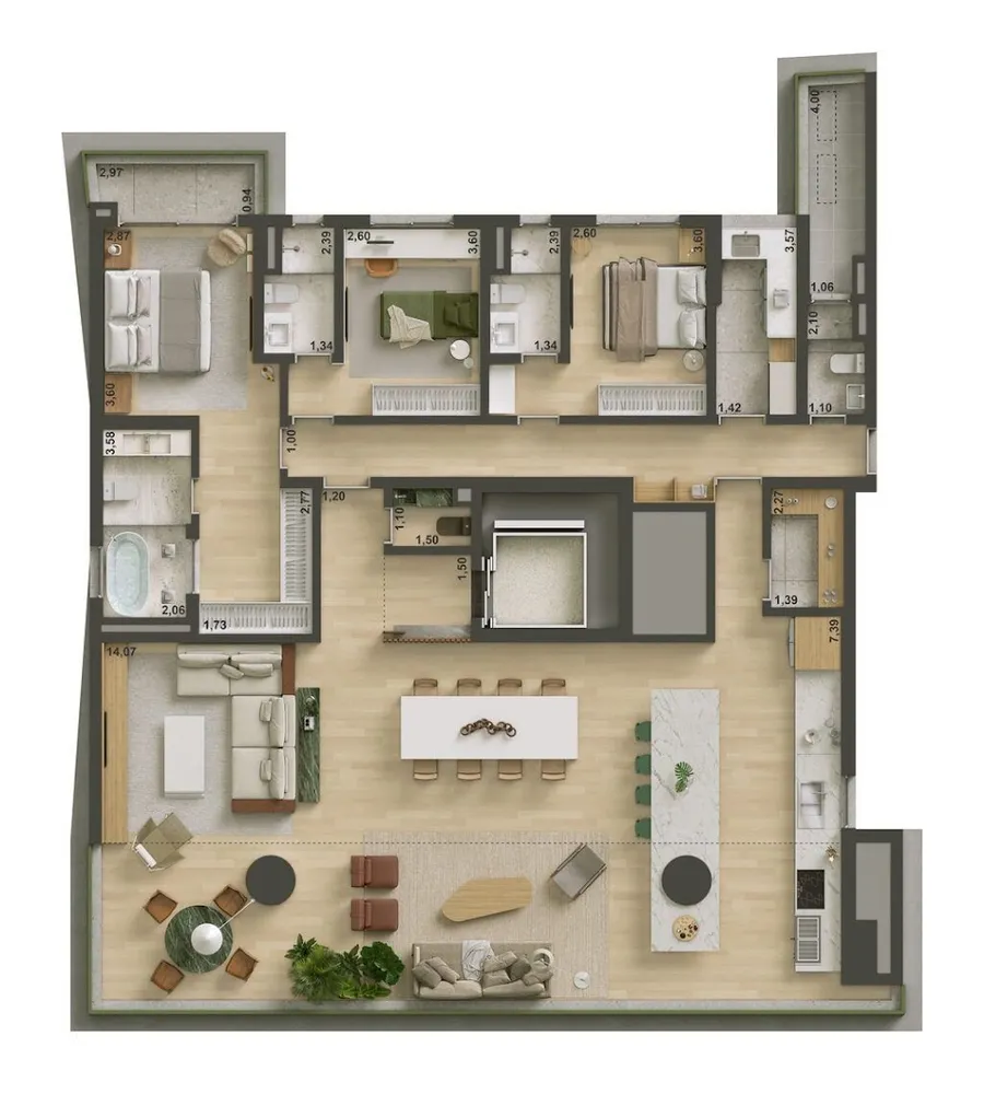 Apartamento, 4 quartos, 219 m² - Foto 7