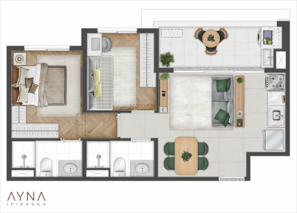 Apartamento, 2 quartos, 49 m² - Foto 8