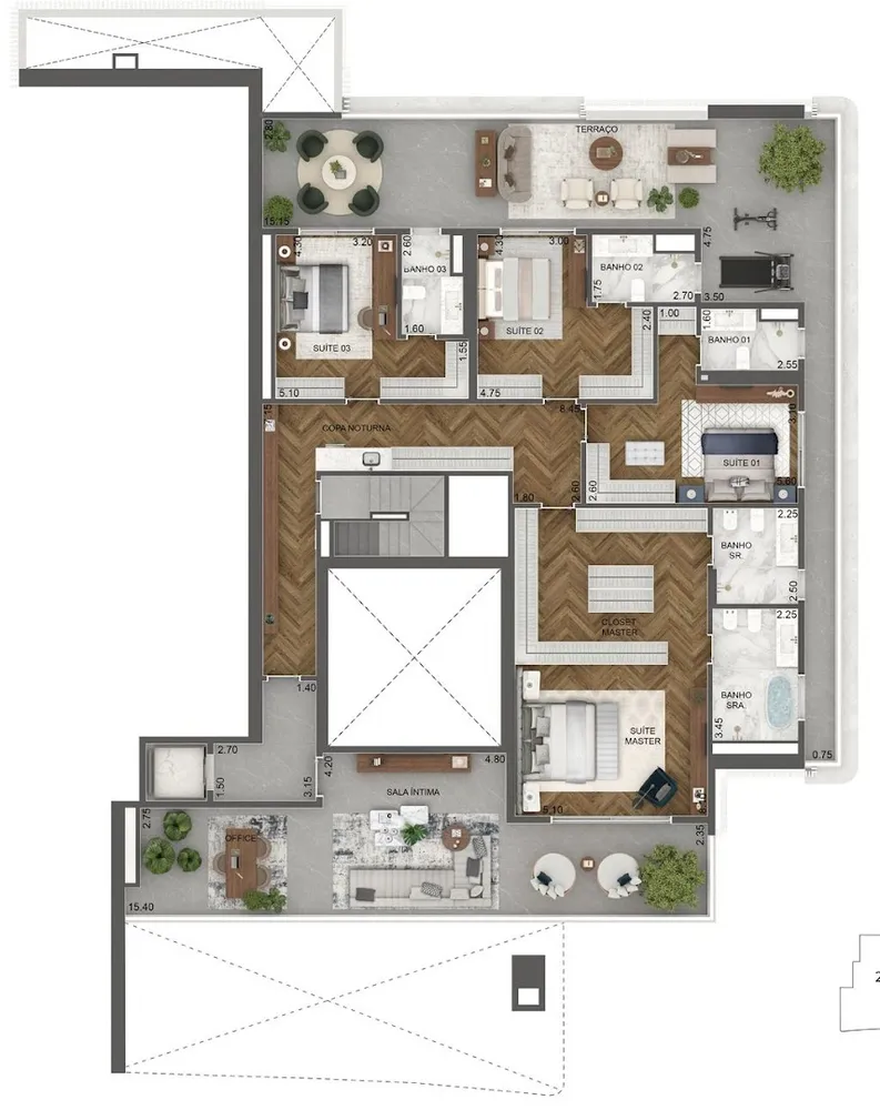 Apartamento, 4 quartos, 436 m² - Foto 7