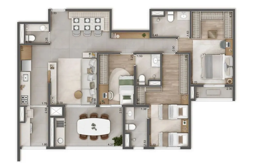 Apartamento, 4 quartos, 125 m² - Foto 11
