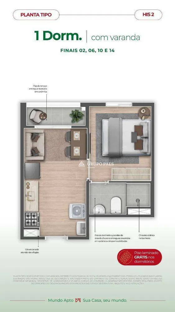 Apartamento, 2 quartos, 36 m² - Foto 15