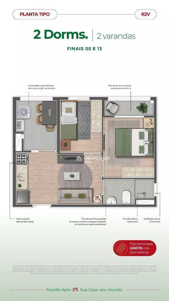 Apartamento, 2 quartos, 36 m² - Foto 4