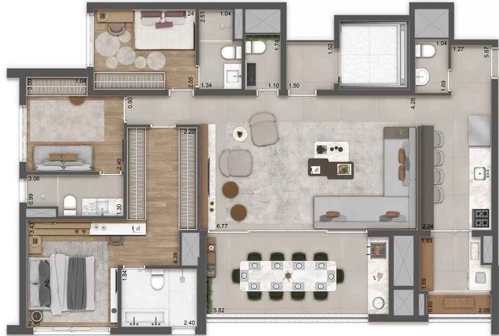 Apartamento, 3 quartos, 82 m² - Foto 6