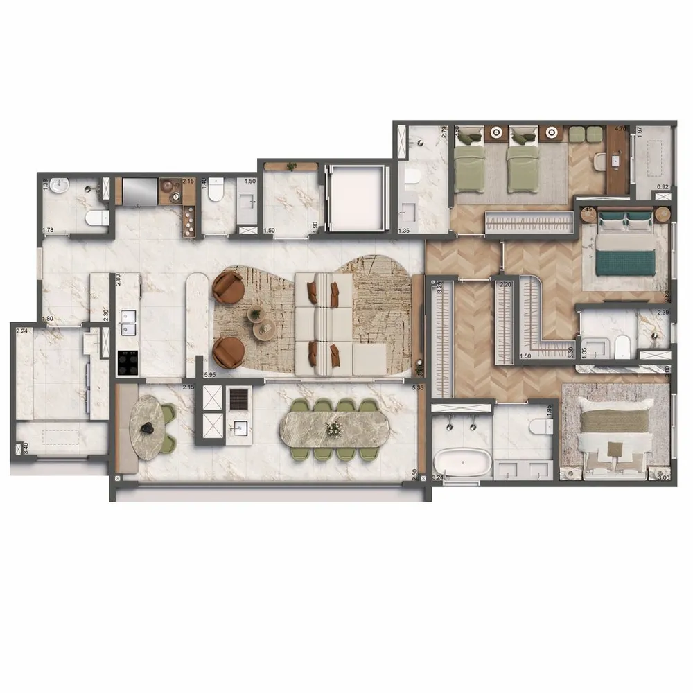 Apartamento, 3 quartos, 149 m² - Foto 7