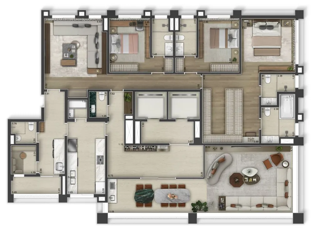 Apartamento, 3 quartos, 207 m² - Foto 8