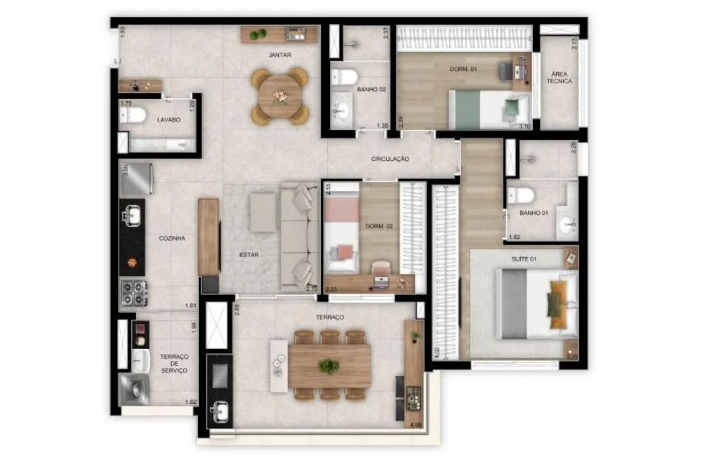 Apartamento, 2 quartos, 87 m² - Foto 7