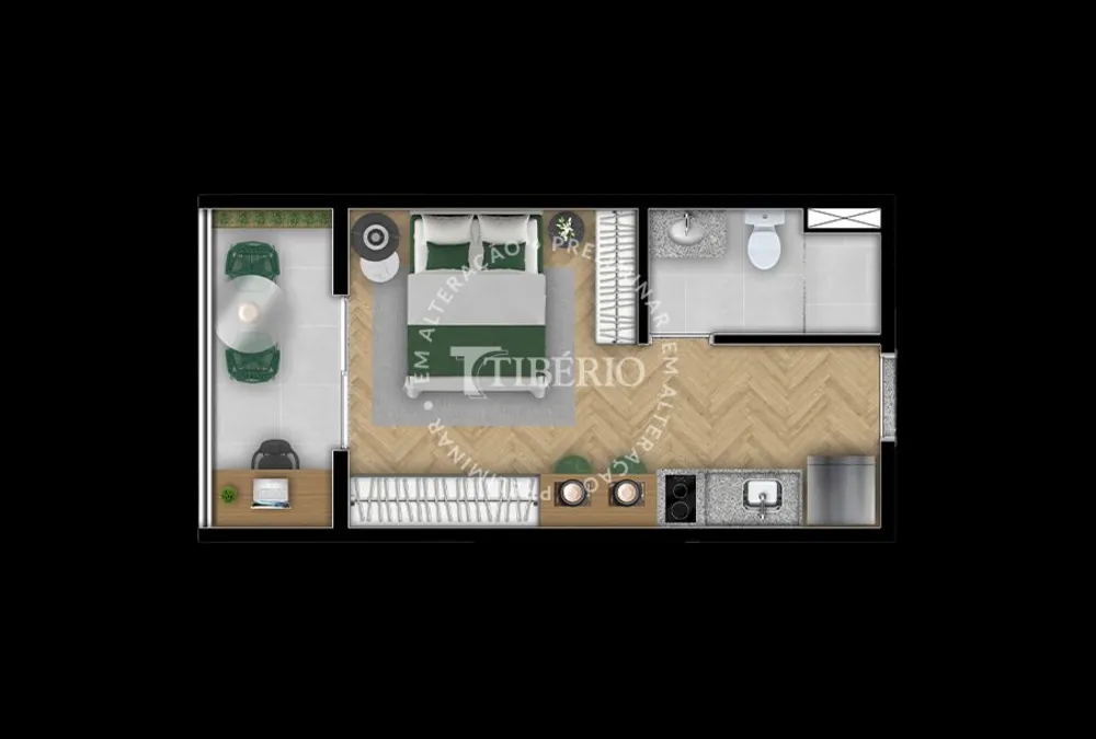 Kitnet-Studio, 24 m² - Foto 7