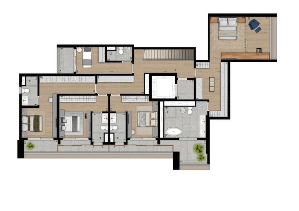 Apartamento, 4 quartos, 206 m² - Foto 12
