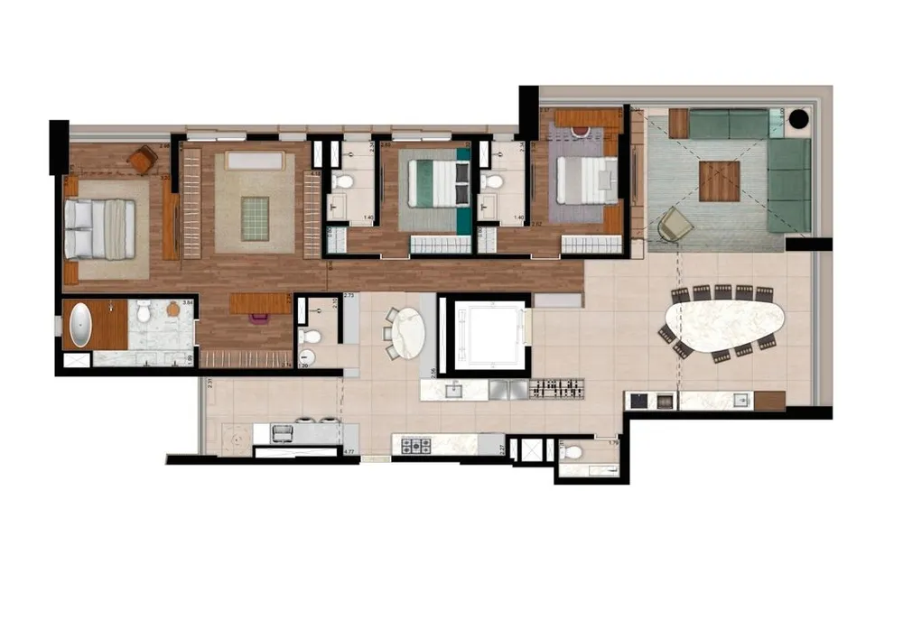 Apartamento, 4 quartos, 206 m² - Foto 10