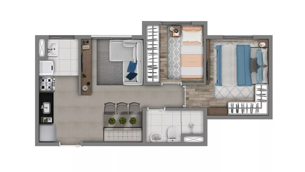 Apartamento, 2 quartos, 38 m² - Foto 4
