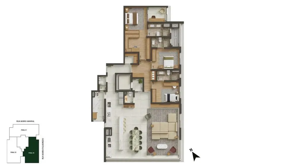Apartamento, 3 quartos, 229 m² - Foto 8