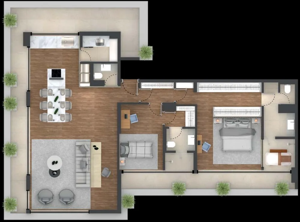 Apartamento, 1 quarto, 82 m² - Foto 12