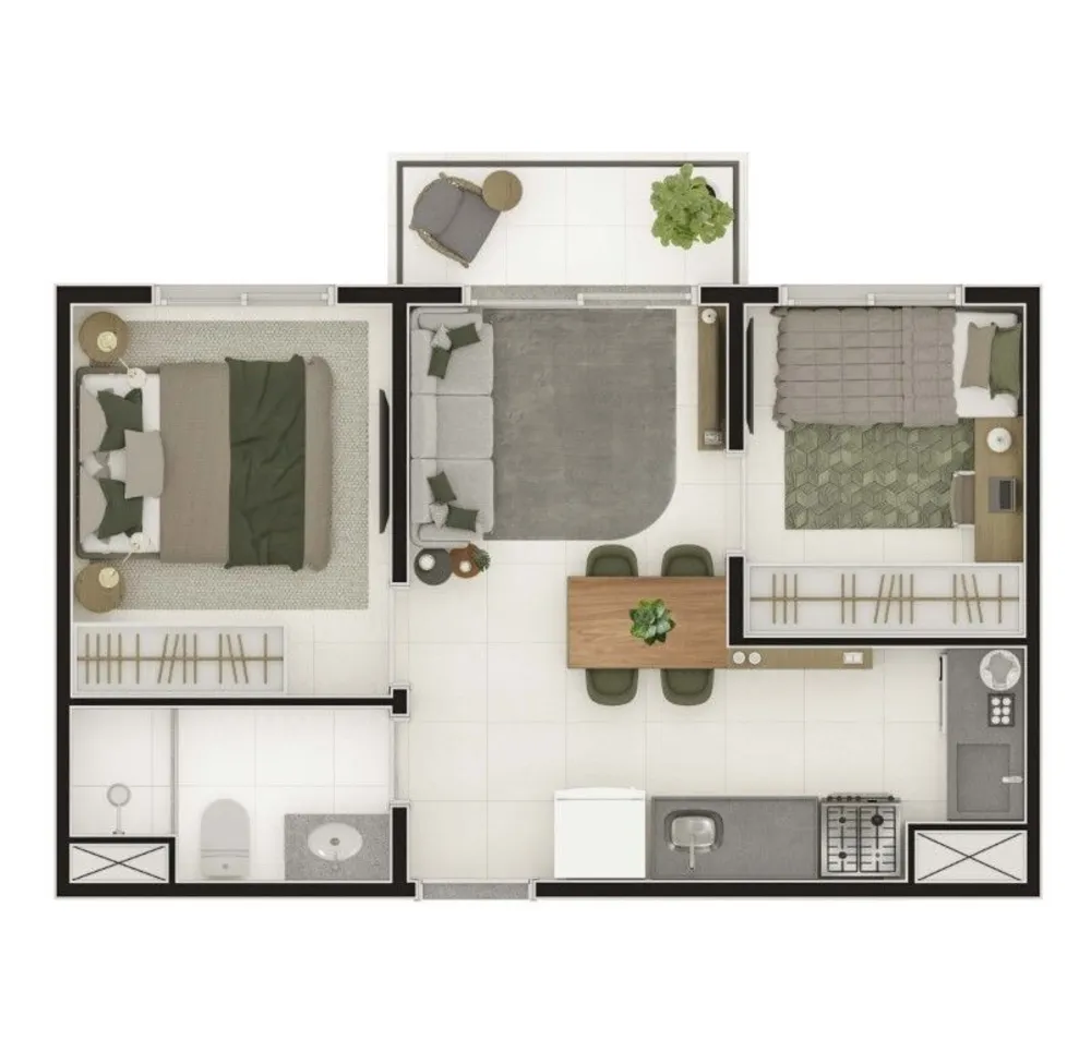 Apartamento, 2 quartos, 42 m² - Foto 6
