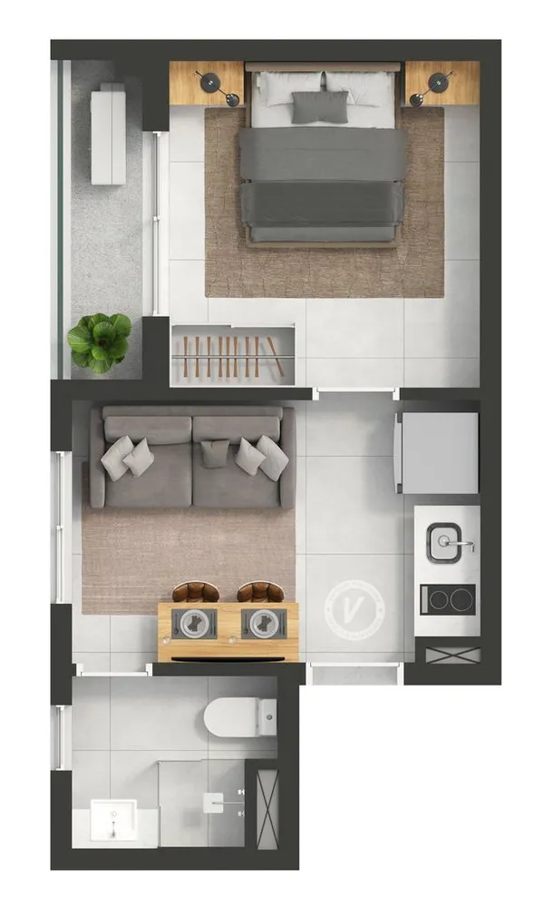 Kitnet-Studio, 32 m² - Foto 7