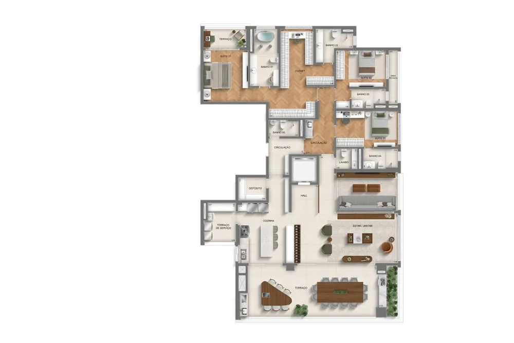 Apartamento, 4 quartos, 268 m² - Foto 10