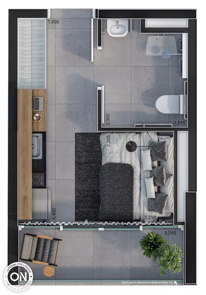 Kitnet-Studio, 40 m² - Foto 9