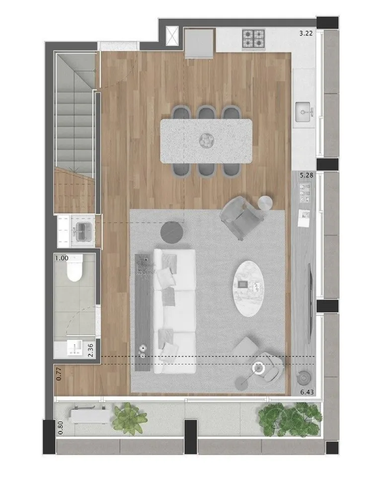 Apartamento, 1 quarto, 115 m² - Foto 12