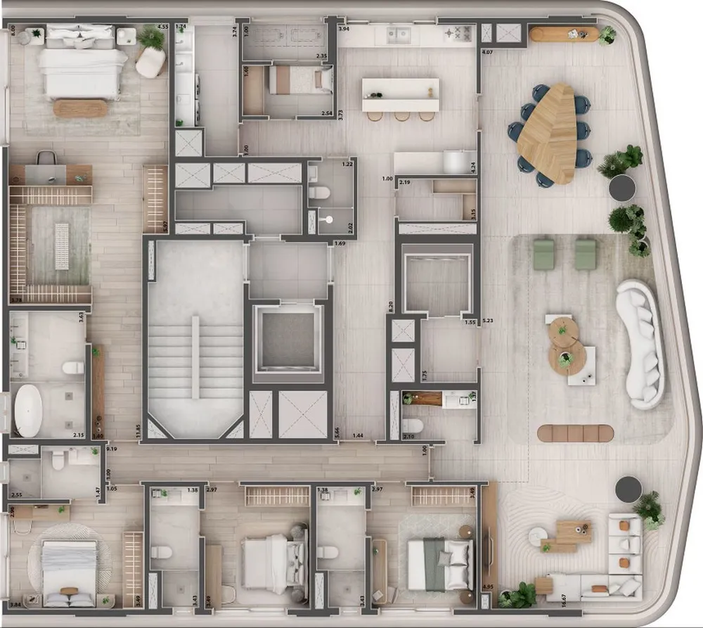 Cobertura, 4 quartos, 478 m² - Foto 4