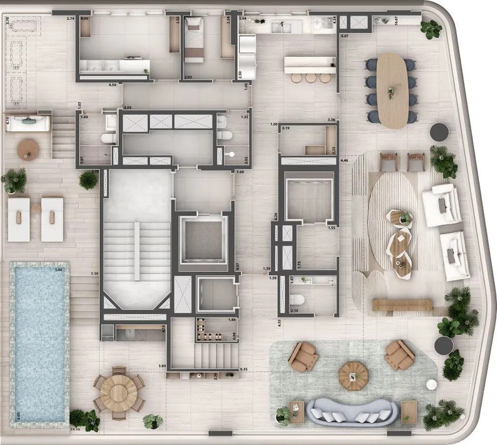 Cobertura, 4 quartos, 478 m² - Foto 3