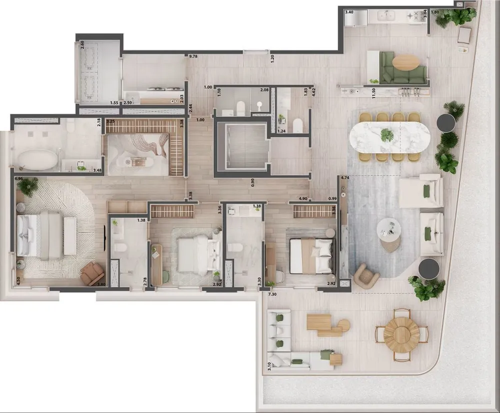 Cobertura, 4 quartos, 478 m² - Foto 8